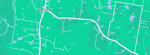 Map showing the location of Fetterplace Civil Pty Ltd in Werombi, NSW 2570