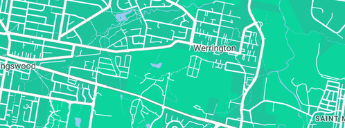 Map showing the location of Working Water Enterprises Pty Ltd in Werrington, NSW 2747