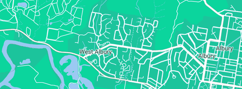 Map showing the location of 1PLUMB in West Albury, NSW 2640