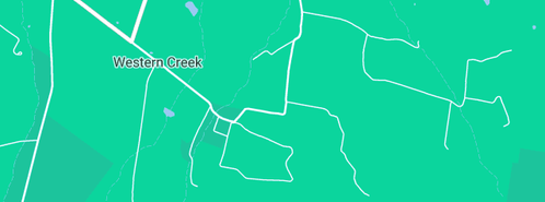 Map showing the location of Gary Taylor Plumbing in Western Creek, TAS 7304