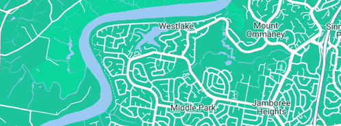 Map showing the location of Titan Civil & Earthmoving Pty Ltd in Westlake, QLD 4074