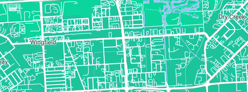 Map showing the location of Kleenheat Gas House in Wingfield, SA 5013