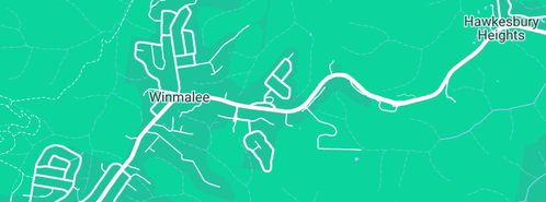 Map showing the location of Plumbcare in Winmalee, NSW 2777