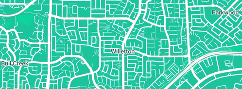 Map showing the location of Ford Plumbing Service in Willetton, WA 6155