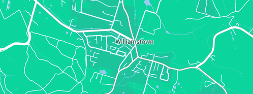 Map showing the location of Stormwater Services Pty Ltd in Williamstown, SA 5351