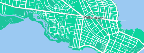 Map showing the location of Red Dog Plumbing in Williamstown, VIC 3016