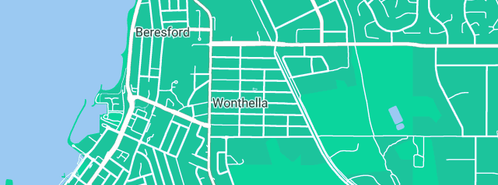 Map showing the location of Wheat G & K Plmbr in Wonthella, WA 6530