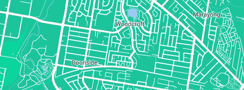 Map showing the location of In-Lane Plumbing Services in Woodcroft, NSW 2767