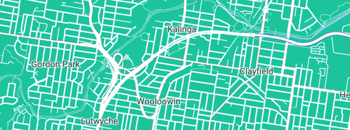 Map showing the location of Malou Plumbing Pty Ltd in Wooloowin, QLD 4030