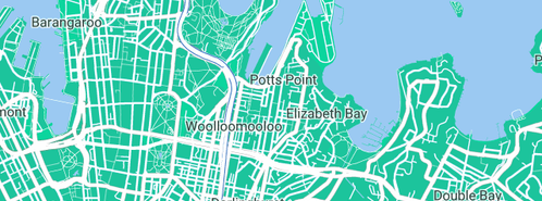 Map showing the location of Quick Pipe Freezing Specialist in Woolloomooloo, NSW 2011