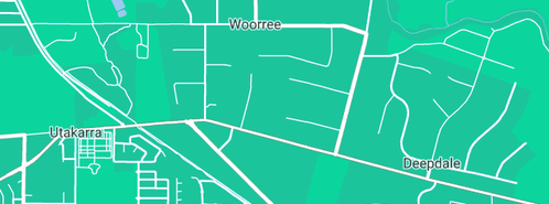 Map showing the location of Jim O'dea Plumbing in Woorree, WA 6530