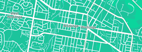 Map showing the location of Border Plumbing Contractors in Wodonga, VIC 3690