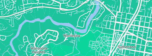 Map showing the location of Frazer Mark Plumbing in Woronora, NSW 2232