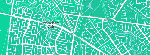 Map showing the location of Box Plumbing in Wyndham Vale, VIC 3024