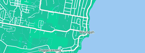 Map showing the location of Peter Damaso Plumbing Services in Wyongah, NSW 2259