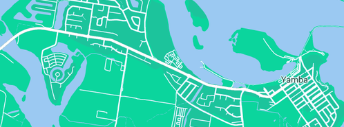 Map showing the location of Angourie Plumbing and Gas in Yamba, NSW 2464