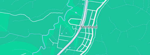 Map showing the location of Plumber in Wollongong in Yerrinbool, NSW 2575