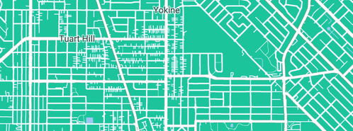 Map showing the location of The Perth Plumber in Yokine, WA 6060