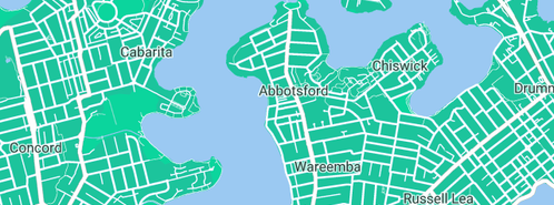 Map showing the location of Water Leak King in Abbotsford, NSW 2046