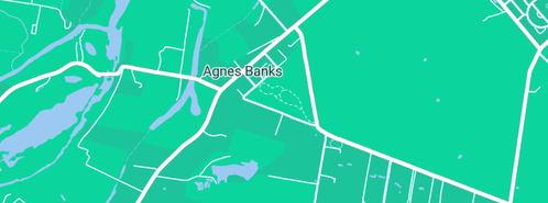 Map showing the location of Gregg's Plumbing Services in Agnes Banks, NSW 2753