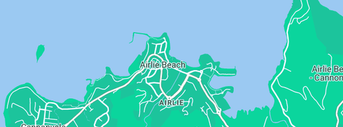 Map showing the location of Airlie Clean Drains in Airlie Beach, QLD 4802