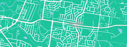 Map showing the location of Aqualine Plumbing in Alexandra Hills, QLD 4161