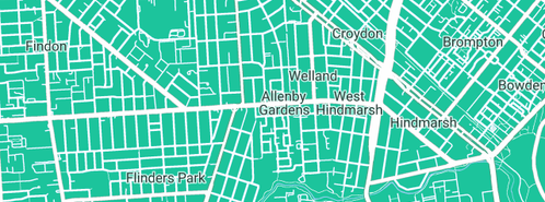 Map showing the location of Fletcher Plumbing in Allenby Gardens, SA 5009