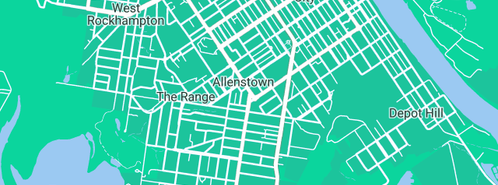 Map showing the location of Trathen Plumbing & Maintenance in Allenstown, QLD 4700