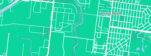 Map showing the location of Victorian Hot Water Services Pty Ltd in Altona East, VIC 3025