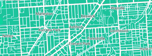 Map showing the location of Natural Gas Selection Centre in Ashford, SA 5035