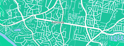 Map showing the location of Ed Ahern Plumbing (Gold Coast) Pty Ltd in Ashmore City, QLD 4214