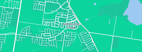 Map showing the location of Ocean Flow Plumbing in Armstrong Creek, VIC 3217