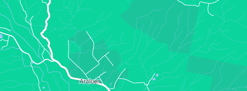 Map showing the location of Aywon Plumbing Service in Araluen, NSW 2622