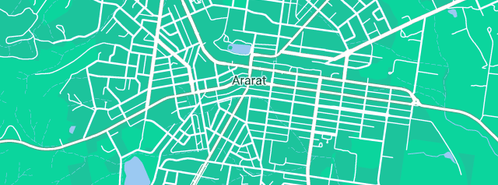 Map showing the location of Hull Plumbing Pty. Ltd in Ararat, VIC 3377