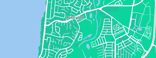 Map showing the location of Brookes in Australind, WA 6233