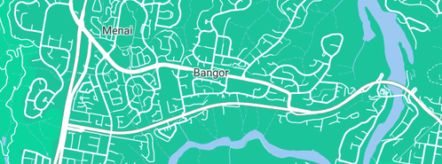 Map showing the location of Flanagan's Plumbing Services in Bangor, NSW 2234