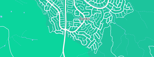 Map showing the location of Around The Bend Plumbing & Gas Fitting Canberra PTY Limited in Banks, ACT 2906