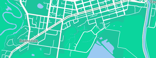 Map showing the location of Buckley's Plumbing & gasfitting in Bairnsdale, VIC 3875