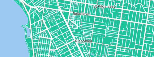 Map showing the location of GasFitting and Plumber Balaclava in Balaclava, VIC 3183