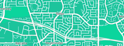 Map showing the location of Subdivision Services in Balga, WA 6061