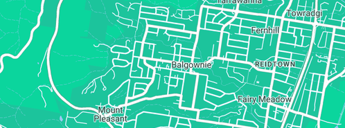 Map showing the location of The Peoples Plumber in Balgownie, NSW 2519