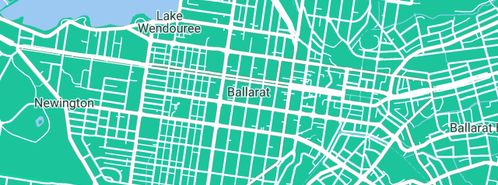 Map showing the location of Cameron's Plumbing & Hardware in Ballarat Central, VIC 3350