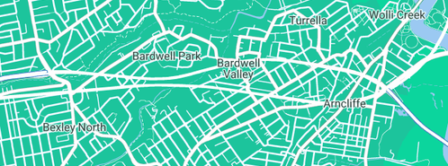 Map showing the location of Pro Point Plumbing Services in Bardwell Valley, NSW 2207