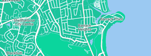 Map showing the location of Hillcoat Plumbing South Coast Pty Ltd in Barrack Heights, NSW 2528