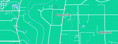 Map showing the location of Triton Plumbing, Gas & Excavations in Baskerville, WA 6056