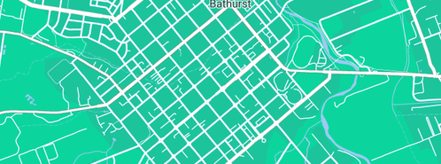 Map showing the location of Bathurst & District Plumbing in Bathurst, NSW 2795