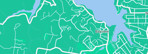 Map showing the location of Ezi Jet in Bayview, NSW 2104