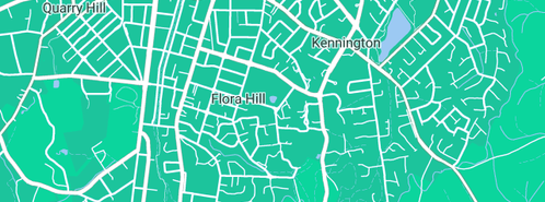 Map showing the location of Benair Plumbing & Refrigeration in Bendigo South, VIC 3550