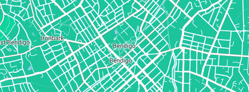 Map showing the location of Cain Plumbing and Excavations in Bendigo, VIC 3550