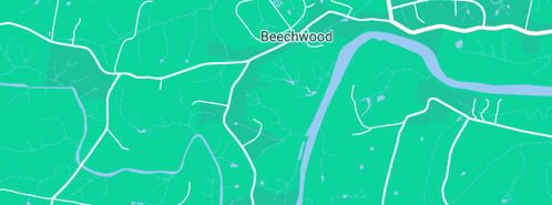 Map showing the location of Rogers Plumbing Pty Ltd in Beechwood, NSW 2446